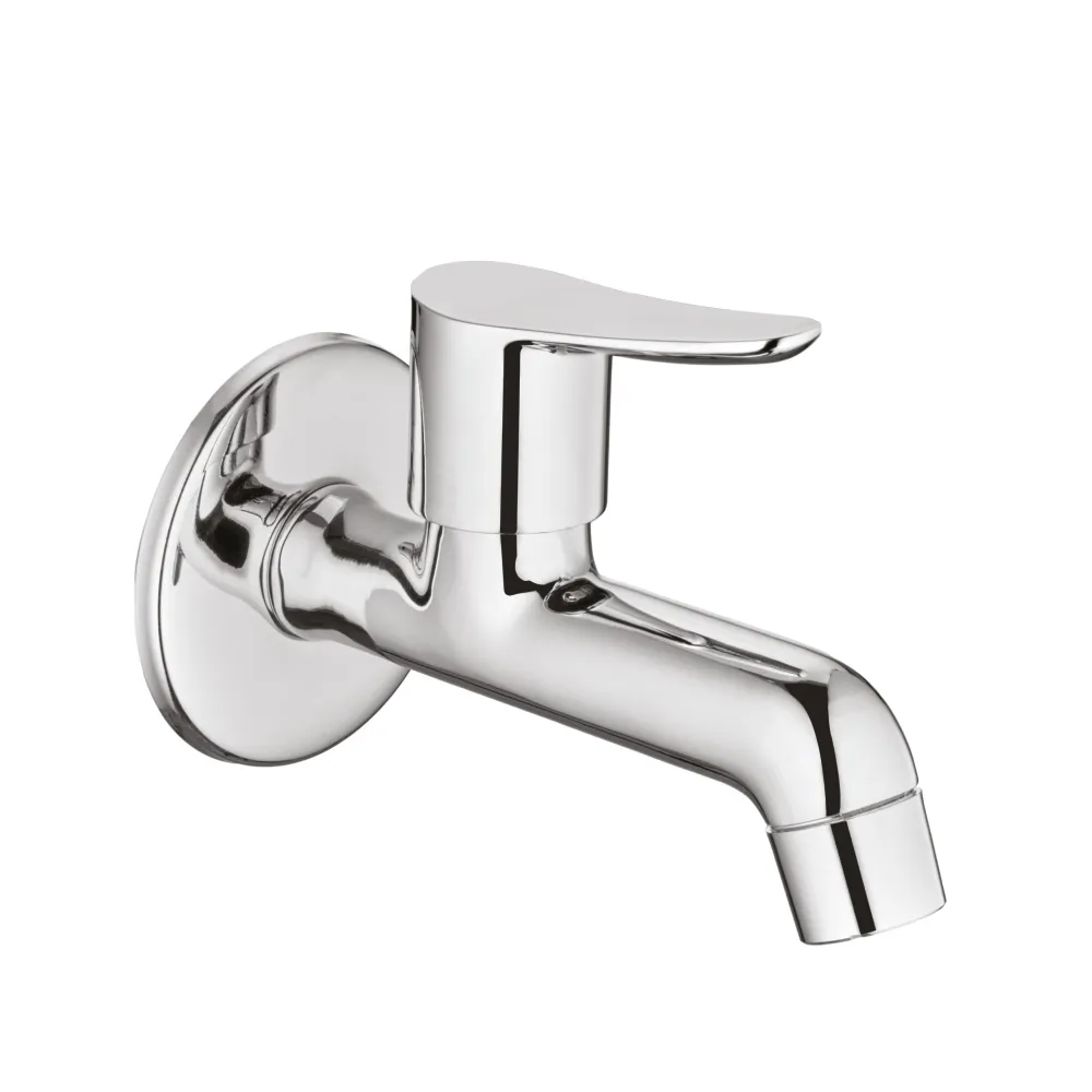 LONG BODY BIB COCK WITH WALL FLANGE