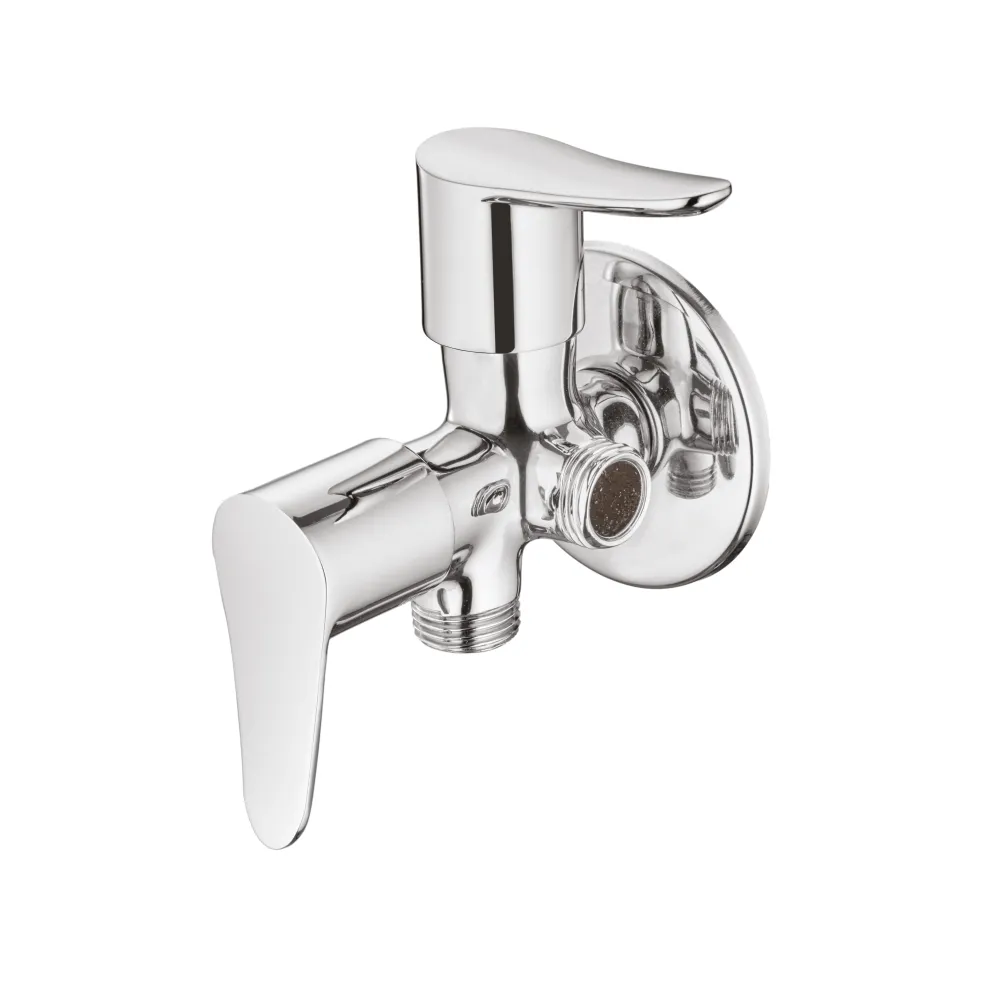 ANGULAR STOP COCK 2 WAY WITH WALL FLANGE