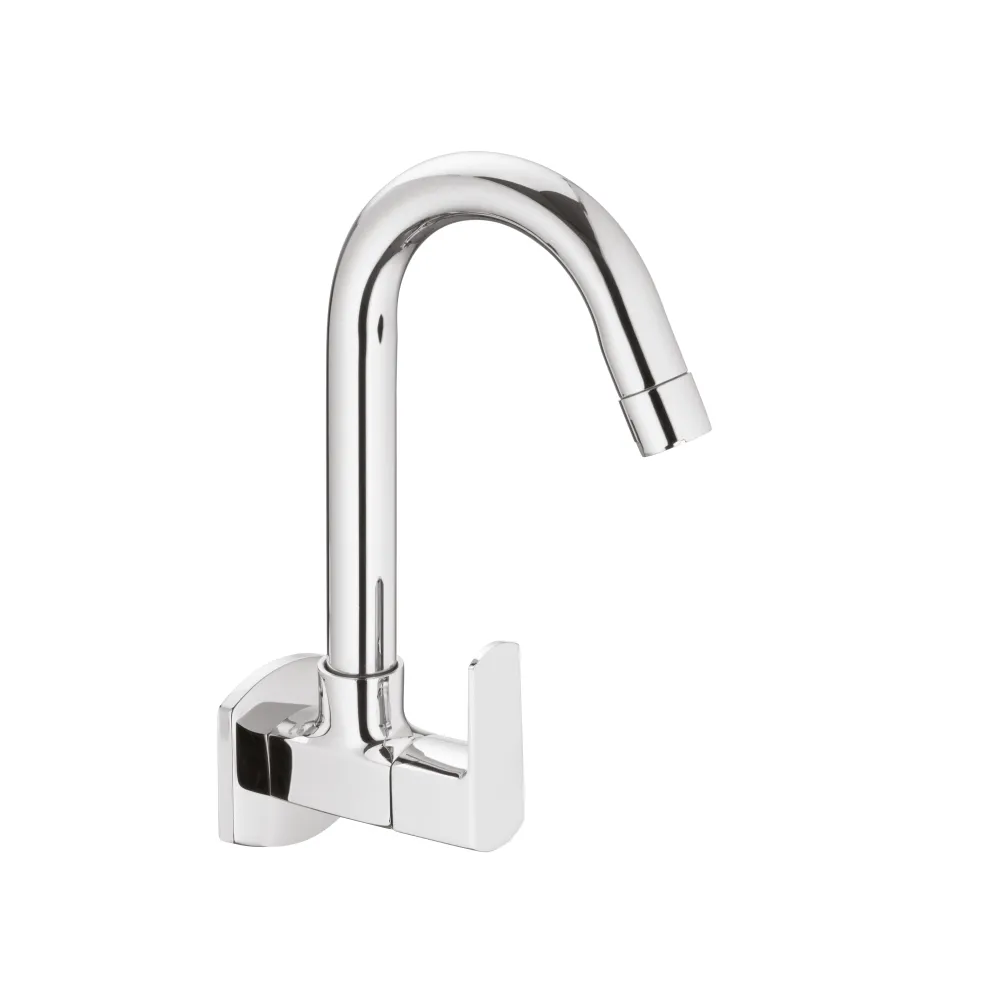 SINK WITH SWIVEL SPOUT (WALL MOUNTED) WITH WALL FLANGE